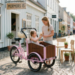 chanty cargo teen roze bakfiets met ijsje