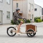 chanty cargo teen beige scholier bakfiets