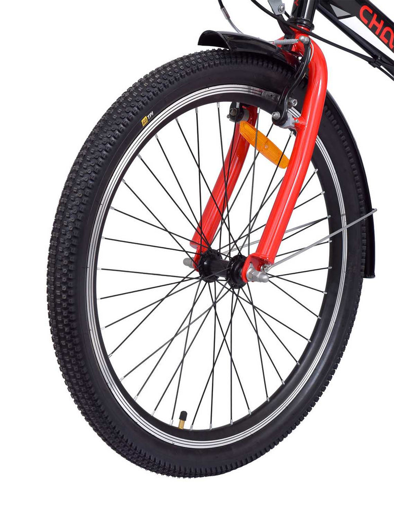 Chanty 24" Børnecykel – Dreng – Sort/Rød – 7 Gear & V - Bremser - BørnecyklerneChantyBørnecyklerne24 - 014/2Chanty 24" Børnecykel – Dreng – Sort/Rød – 7 Gear & V - Bremser