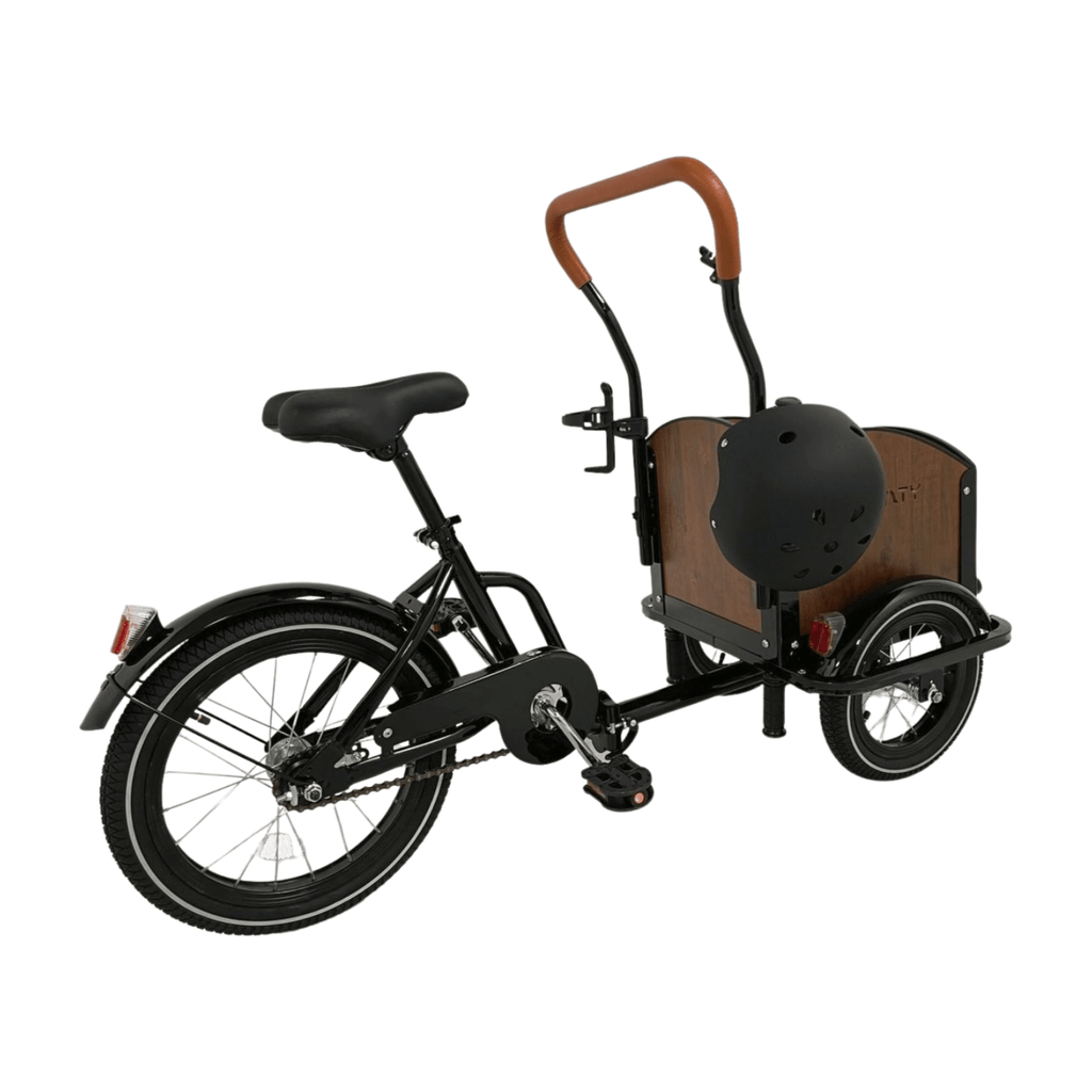 Chanty Cargo Kid - Sort inkl. hjelm, flaskeholder, håndtag i 2 farver og ringklokke - BørnecyklerneChantyBørnecyklerneSort: BLC16 - SRTChanty Cargo Kid - Sort inkl. hjelm, flaskeholder, håndtag i 2 farver og ringklokke