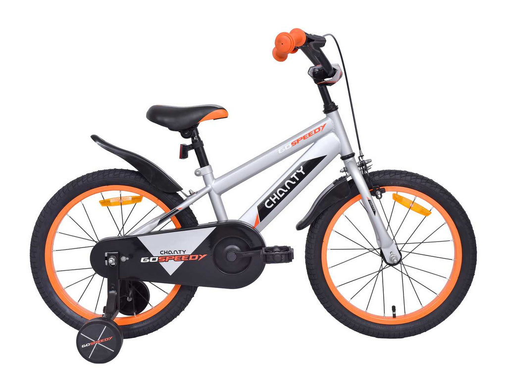 CHANTY Go Speedy 18" Silver Drengecykel | 5 - 7 År | - BørnecyklerneChantyBørnecyklerne18 - 004CHANTY Go Speedy 18" Silver Drengecykel | 5 - 7 År |