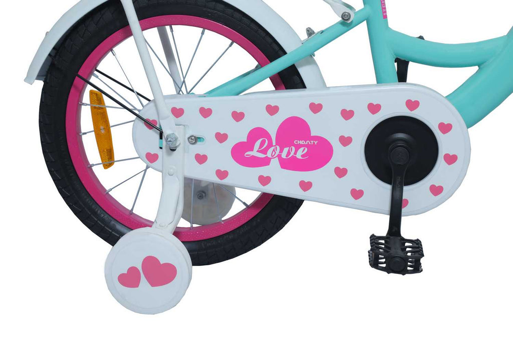 CHANTY Love 16" Mintgrøn Børnecykel | Piger | - BørnecyklerneChantyBørnecyklerne16 - 015451 - 475CHANTY Love 16" Mintgrøn Børnecykel | Piger |