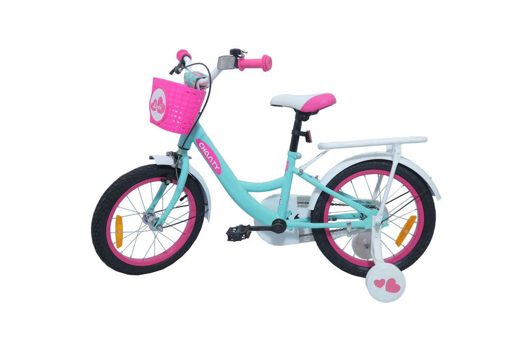 CHANTY Love 16" Mintgrøn Børnecykel | Piger | - BørnecyklerneChantyBørnecyklerne16 - 015451 - 475CHANTY Love 16" Mintgrøn Børnecykel | Piger |